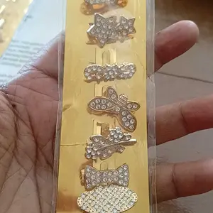 12 pcs bros dagu kecil 2 cm / dagu mini hijab mix motif Muslim