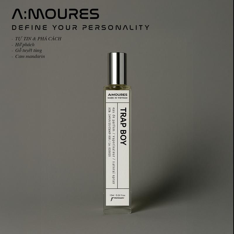 Nước Hoa Nam Amour Trap Boy Nguyên Liệu Nhập Khẩu Hương Thơm Ngọt Ngào Bí Ẩn Dạng Xịt 10ml