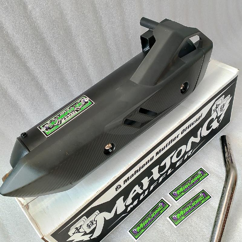 Knalpot SHIJIRO MAHJONG Muffler Saringan Setengah dan Bor Bor An Motor Beat Scoopy Vario Mio Nmax Aerox Pcx Dll - Kendaraan 3