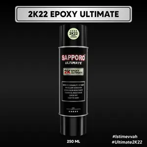 (Khusus Pulau Jawa) Sapporo 2K22 Epoxy Ultimate / 250 ML / 2 Komponen / Cat Spray Semprot Aerosol Terbaik / Sapporo Ultimate