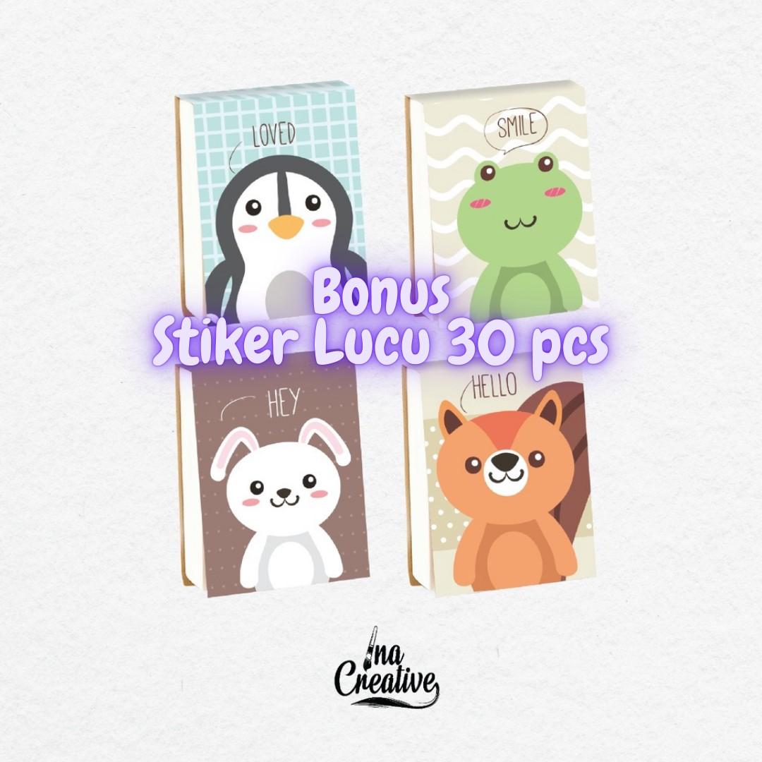 Buku Saku Pocket Book Notes Memo Isi 200 Lembar Catatan Notebook Kecil Mini Lucu Aesthetic Polos Tebal Kertas HVS Bookpaper A7 A6 Ina Creative