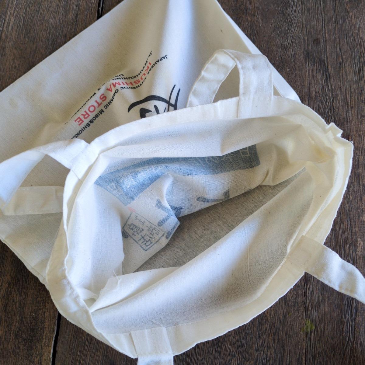 Tote Bag Kanji Jepang “Miso & Shiokoji” | Ikushima Store 3