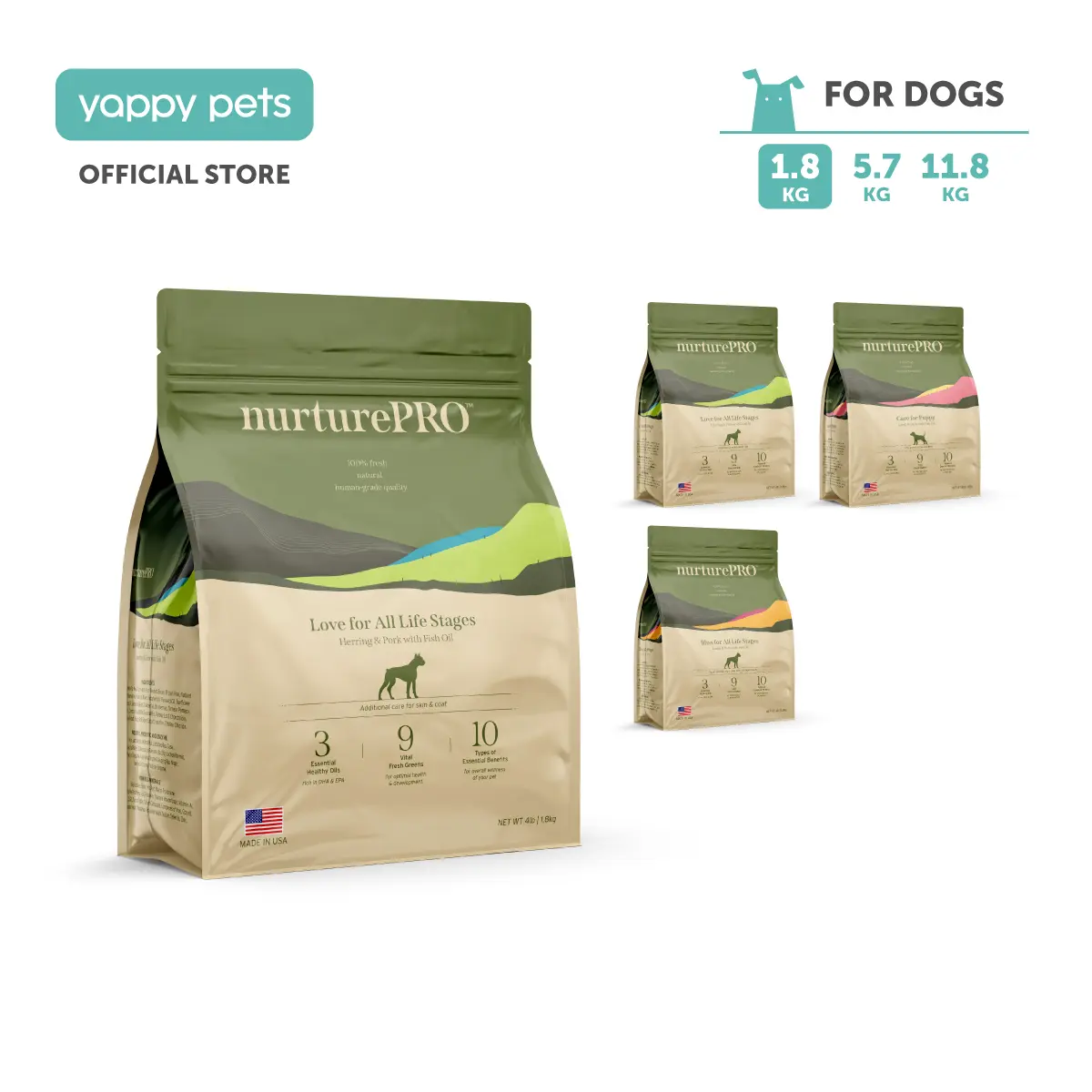 NurturePRO Functional Protein with Fish Oil Dry Dog Food | Kibbles, Healthy mobility sensitive skin digestion