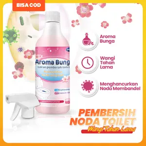 Pembersih toilet untuk toilet, kamar mandi, dan penggunaan rumah tangga; menghilangkan noda, penguningan, dan kotoran.