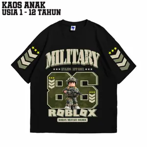 [Free Stiker Nama] Kaos Anak Hykids Motif Baseball Angka Roblox V2 untuk usia 1-12 Tahun Laki-laki dan perempuan