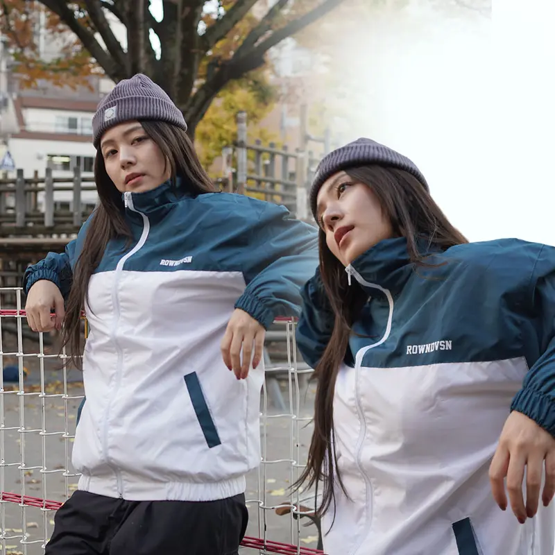 [WL03] Rown Division Tracksuit Tracktop Jacket || Chicago Petrol White - Fashion Pakaian Wanita TikShop.id