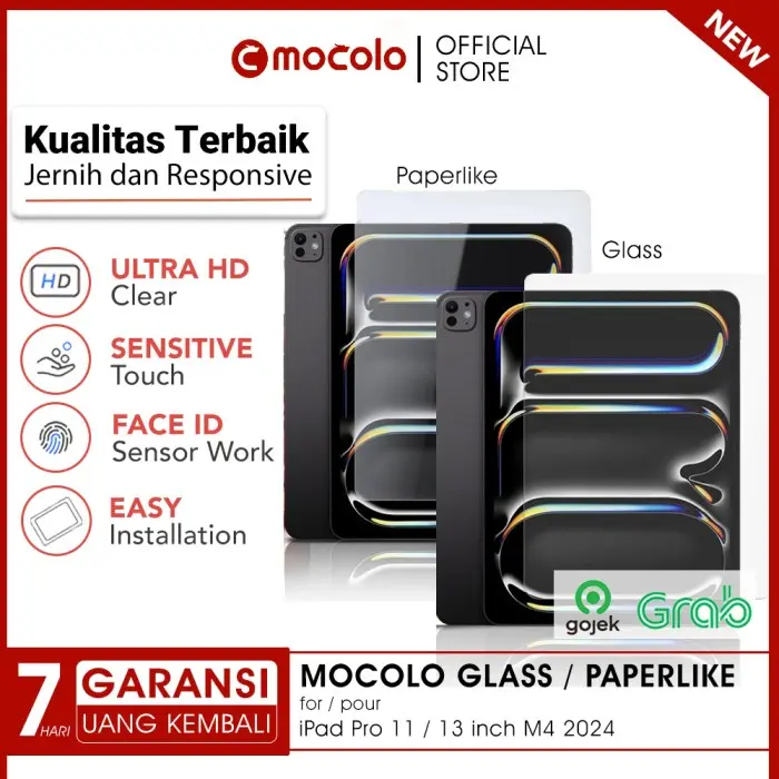 Mocolo Tempered Glass / Paperlike Compatible For iPad Pro 11 M5 2025 / M4 2024 / 13 inch Screen Protector Anti Gores