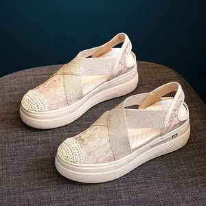 LURAD WL18 Sepatu Wanita Kerja Kuliahan Elastis Slip On Sepatu Cewek Hangout Fleksibel Kekinian