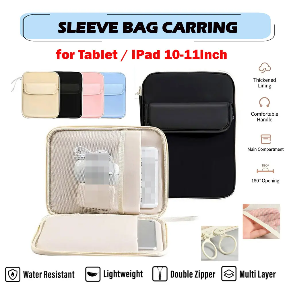 Tas Samsung Tab A11 Plus A9 Plus A11+ A9+ 11 inch Hanbag Sleeve Bag Portable Waterproof Tablet Carring Case Elegant Protective Pouch Cover Bag Tab Lanyard Tas Zipper Tas Unisex Travel Bag Tab Stationary Tas Saku Transparent Cover