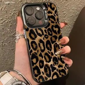 Motif Macan Tutul Coklat Casing Untuk Samsung A06 A55 5G A35 A15 A05S A05 A34 A56 A55 A54 A36 A16 A14 A25 A24 Casing Lembut Gradien Anti Guncangan Casing Ponsel | Hot Item