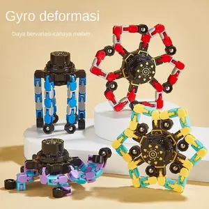 Mainan fidget spinner, mainan anak yang dapat berubah bentuk, dan menghilangkan stres