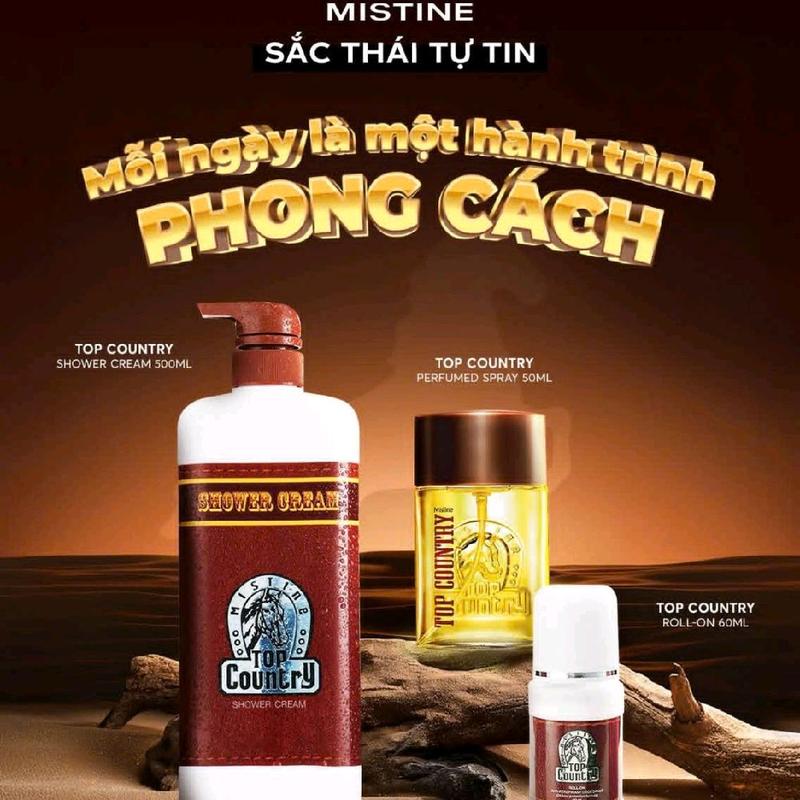  Combo 3 món sữa tắm có lăn nước hoa 50ml con ngựa Topcooutry Thái Lan - Dưỡng da body - Dưỡng Body 