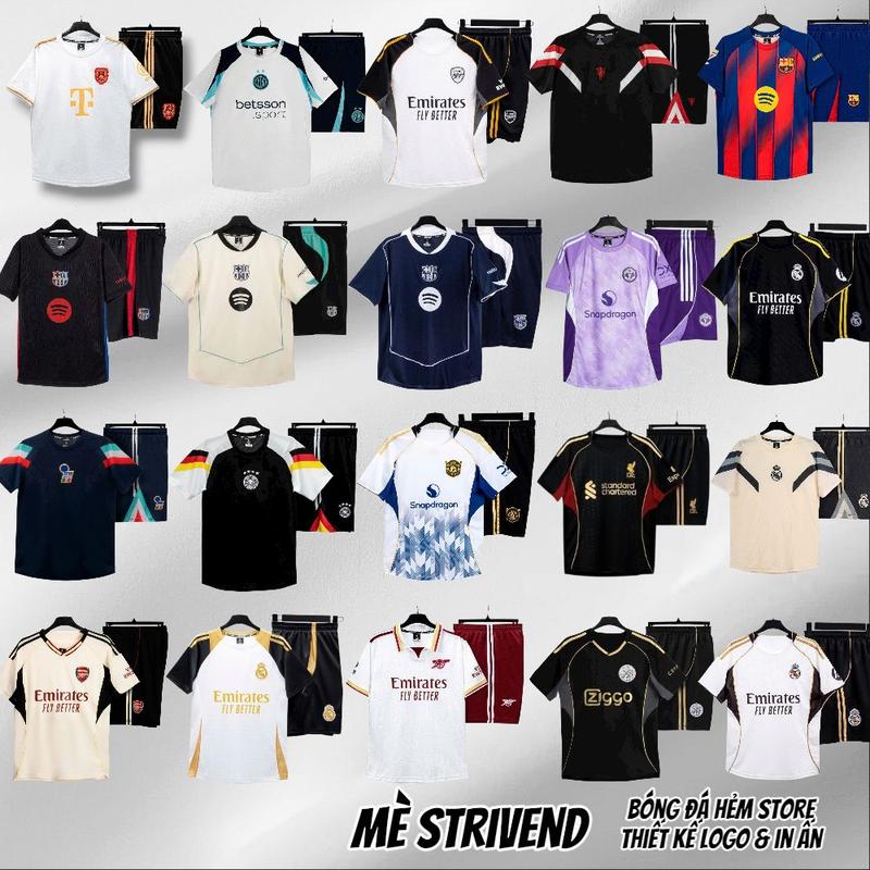 [Chính Hãng STRIVEND] 20 MẪU ÁO BÓNG ĐÁ MÙA MỚI VẢI MÈ POLY STRIVEND CAO CẤP, UNISEX A2