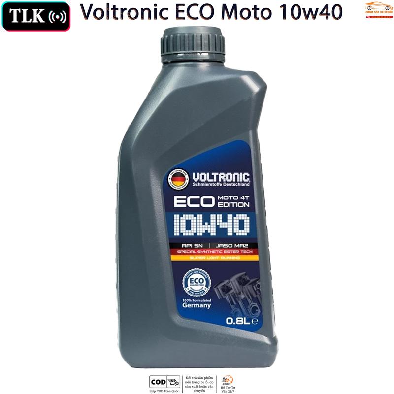 [Độc Quyền TLK] Dầu Nhớt Xe Máy Voltronic ECO  - Không Kèm Quà (CHAI NHỰA)