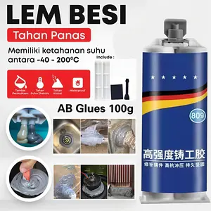 Lem AB Besi Super Kuat Tahan Panas Kafuter Lem Perekat Super Untuk Reparasi Mobil / Rumah (Lem Besi Kayu Kaca Plastik Karet Metal Logam