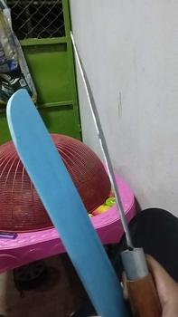 Product Review of มีดแหลมกลางโคราช ด้ามไม้ ใบมีดขาว ทรงไทยโบราณ พร้อมปลอก from A**🌾 0