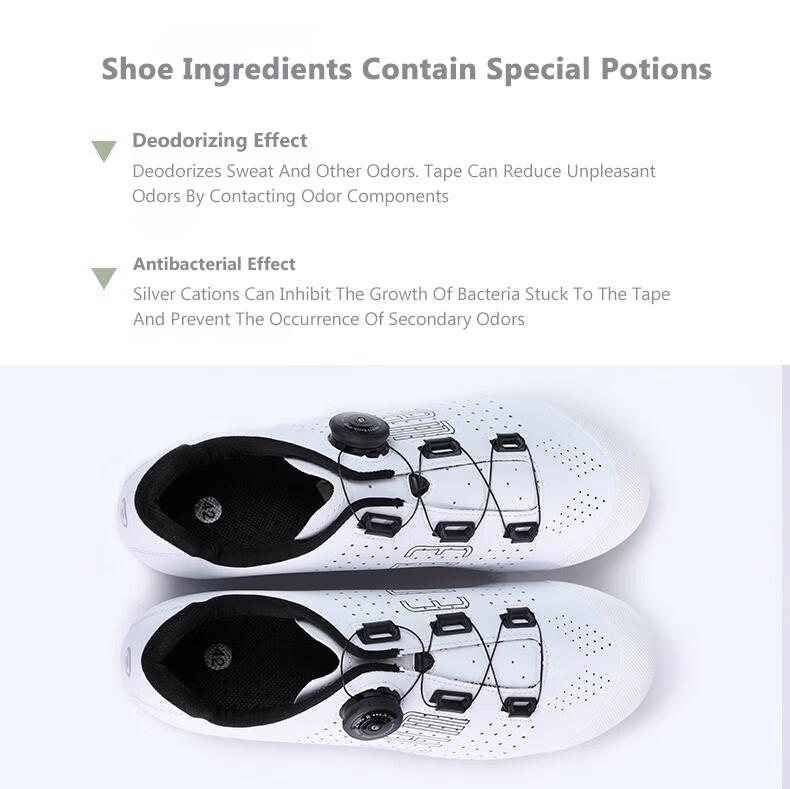 Product Introduction of LAMEDA New Cycling Professional Shoes Men Rubber Sole Bicycle Shoes Microfiber Upper Road Bike Unlocking Shoes 16