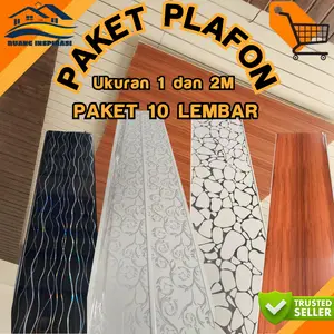 PAKET 10 LEMBAR - PLAFON KAMAR AESTHETIC / PLAVON PVC UKURAN 1 DAN 2 METER MURAH  MINIMALIS MEWAH DAN BERBAGAI MOTIF Plastik