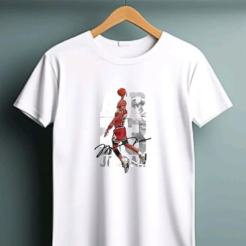 Kaos Cowok Lengan Pendek - Print Sablon DTF - GAMBAR AIR JORDANE - Oblong pria - Kaos Distro - Tshirt - Baju Atasan Digital Lembut Nyaman 3