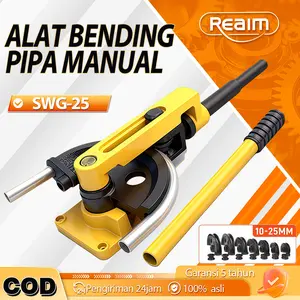 REAIM Alat Bending Pipa Bending Pipa Manual Alat Tekuk Pipa Pipe Bender SWG-25 untuk Pipa 10-25MM