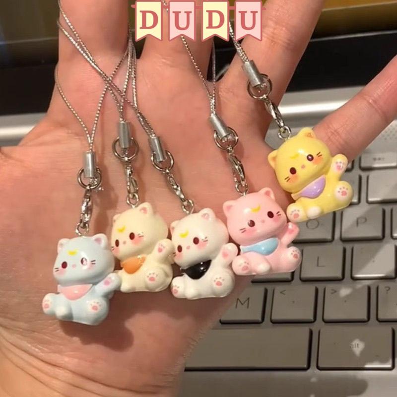 Móc Khoá, Móc Treo Điện Thoại MÈO MAY MẮN Phụ Kiện Trang Trí Cute, Móc Phô Mai Bông Chất Liệu Cotton Mềm Mịn Dễ Thương