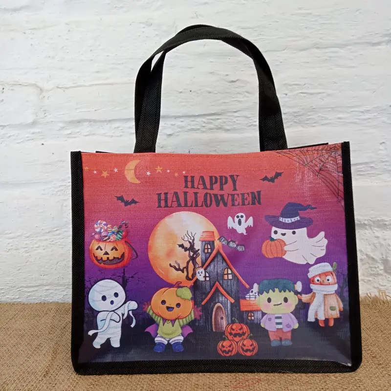 Tas Halloween (10pcs) Souvenir Goodie Bag Halloween Labu Trick or treat Halowin Pesta Hantu 6
