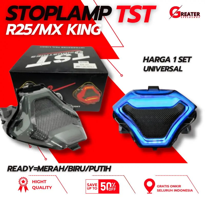 stoplamp tst Biru STOPLAMP LAMPU REM BELAKANG TST VENUT PNP R25 lampu rem yamaha r25 MX KING MT25 0