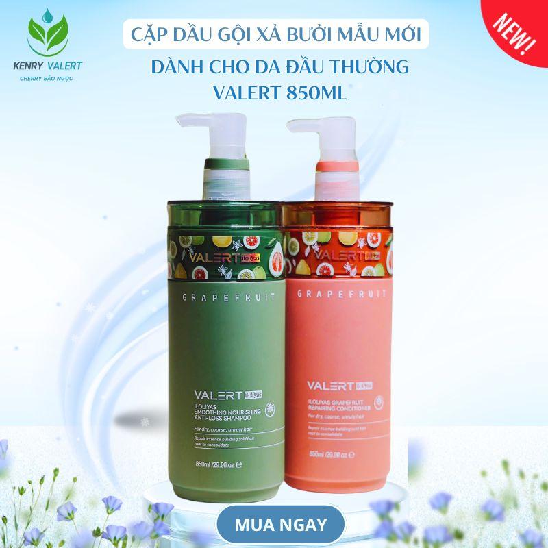  VALERT Dầu Gội Xả Bưởi Grapefruit 850ml Hỗ Trợ Giảm Rung Tóc Tự Nhiên 850ml 