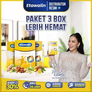 [ETAWALIN 3 BOX] - Susu Kambing Etawalin Asli 100% Bahan Herbal membantu meredakan Asam Urat dan Permasalahan Tulang Sendi  [ Halal & BPOM ] Manis Dairy Milk Bubuk