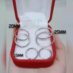 Perhiasan Fashion Wanita Anting Gipsi Silver Titanium Terbaru Earrings Emas Elegan