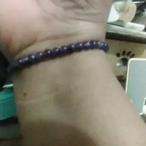 Gelang Batu Alam Kecubung Ungu Amethyst AAA, Gelang Yoga, Gelang Kesehatan, Gelang Untuk Mengatasi Kecemasan Ukuran 4/6/8 mm Bracelets Tali Pria Wanita harian gelang & bangle serut Tangan