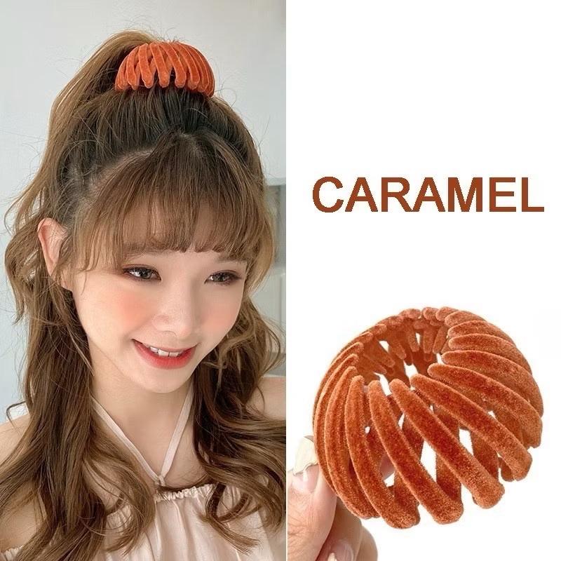 Donat Hairclip / Ikat Rambut Ponytail Korea / Sanggul Rambut Wanita