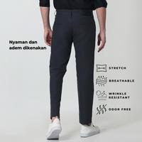 Gambar ALMANO Flextro Chino Pants Stretch Dark Grey / Celana Panjang Chinos Pria Slim Fit Abu Tua - Hitam, 28 dari Almano Kota Medan 4 Tokopedia