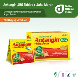 Antangin JRG + Jahe Merah - Obat Tablet Herbal Masuk Angin Meriang Mual Kembung Sakit Kepala Sugar Free