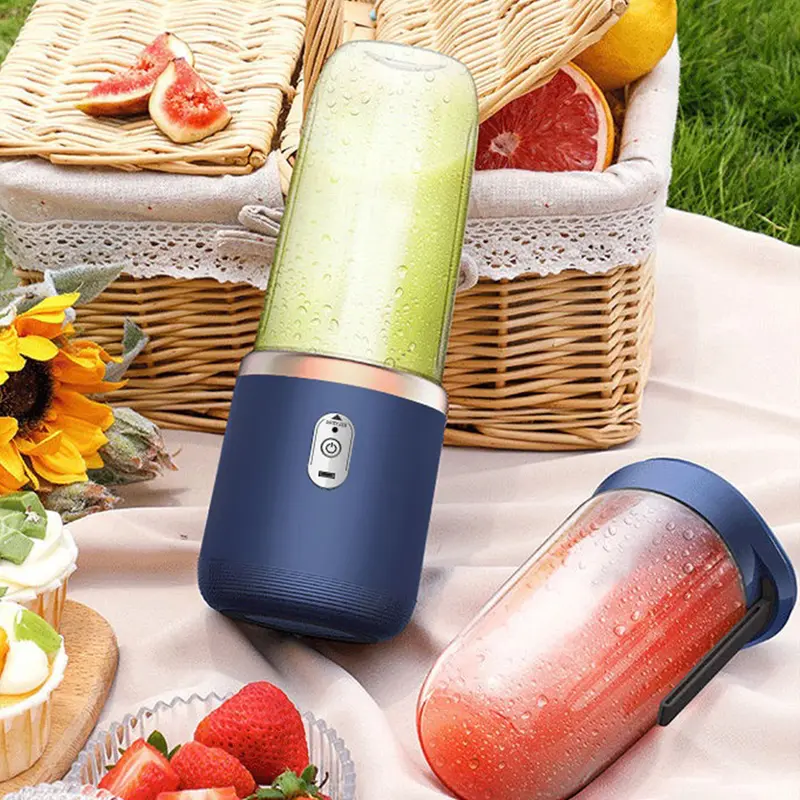 Blender Juicer Mini Portable 400ML + 400ML Juicer Cup Blender Jus USB Electric HP-22 7