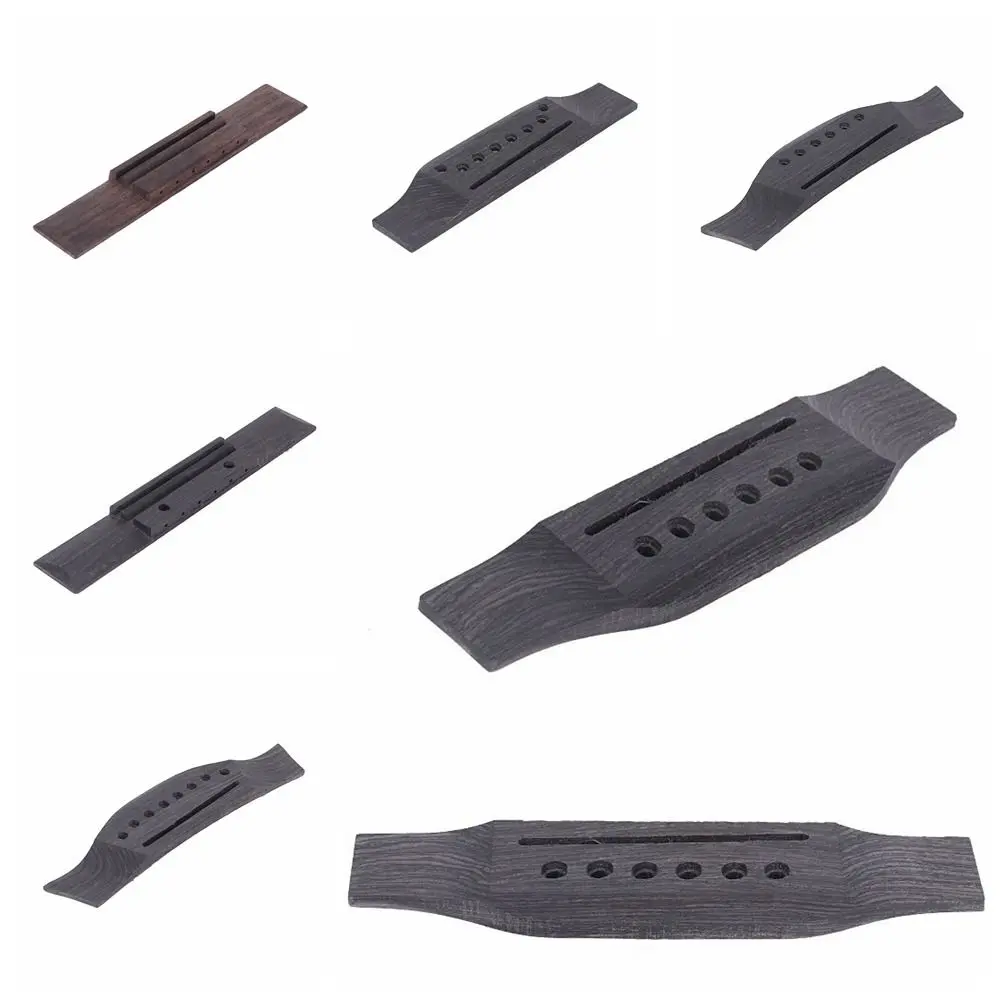 Phụ kiện guitar, Ghim cầu guitar Acoustic bằng gỗ, Bộ hạt yên ngựa trên bằng gỗ hồng sắc, Cầu yên ngựa guitar bằng gỗ dưới, Thích hợp cho mã guitar gỗ, Qin Qiao