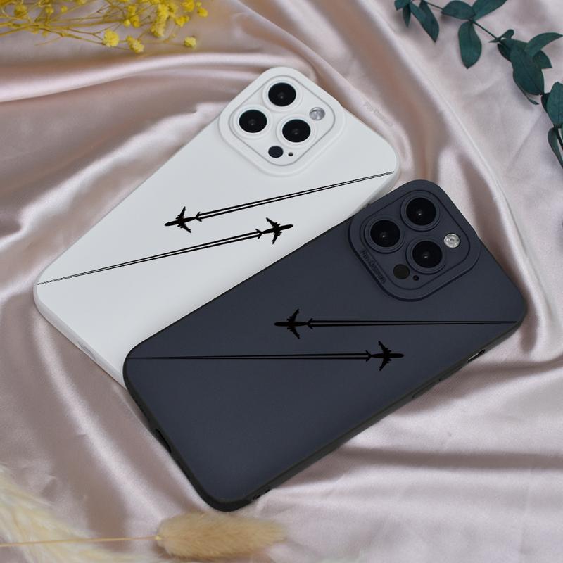 Product Introduction of Ốp Điện Thoại, Họa Tiết Máy Bay, Tương Thích Với iPhone 15 Pro / 14 / 13 / 12 / 11 Pro Max / Xs Max, Chống Sốc, 6 / 7 / 8Plus, Đơn Giản, Xr / X / Xs, Ốp Bảo Vệ, 12 / 13Mini 8