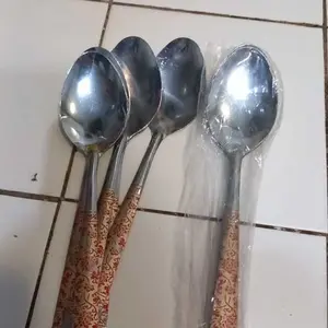 sendok garpu makan batik isi 12pcs/ sendok makan batik isi 1lusin murah