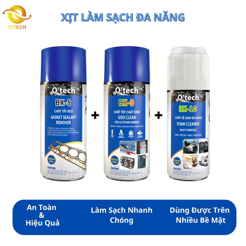  Chai Xịt Tẩy Keo Băng Dính,Tẩy Keo 502,Nước rửa keo tan chất dính vệ sinh đa năng và làm sạch keo - Chính Hãng OTech 