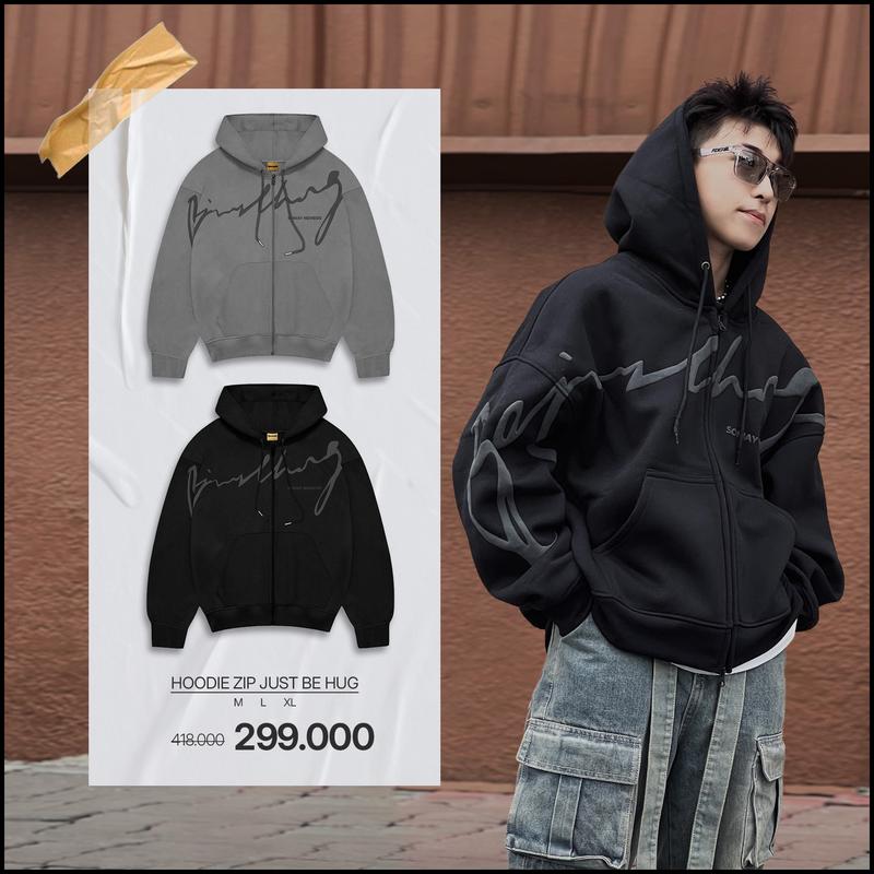 [DEAL ĐỘC QUYỀN PHẠM THOẠI] Áo khoác hoodie zip dây kéo 2 đầu chất nỉ bông dày dặn nam nữ mặc cặp đôi local brand form rộng boxy mũ to chống nắng unisex thu dông màu đen và xám SOMAY NEMESIS
