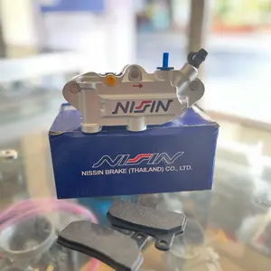 KALIPER NISSIN MONOBLOK 4 PISTON SET BREKET NINJA MEGAPRO TIGER SONIC CB150R FREE KAMPAS CADANGAN