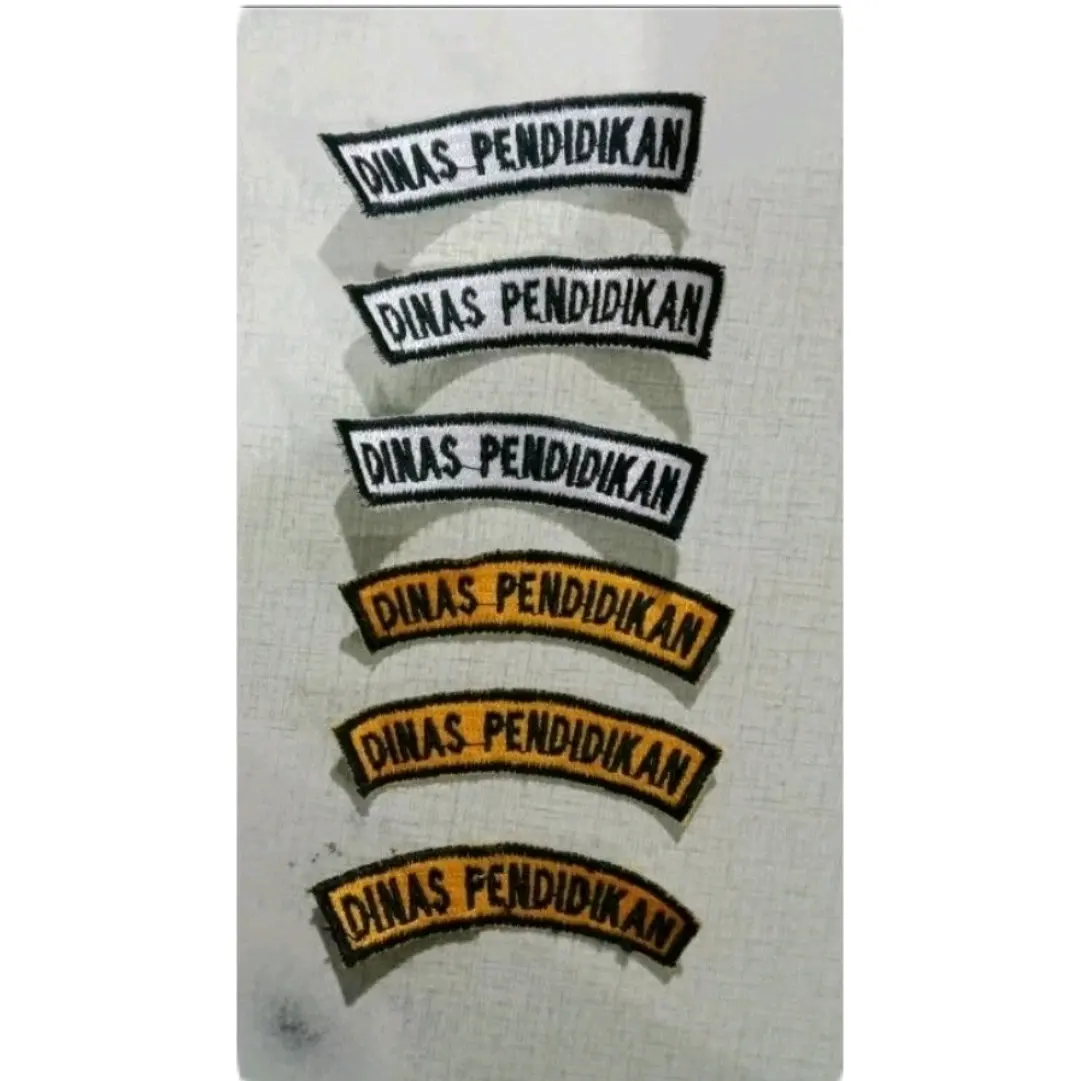 Dinas Pendidikan bordir/logo dinas pendidikan/logo dinas pendidikan ASN/dinas pendidikan bordir kuning