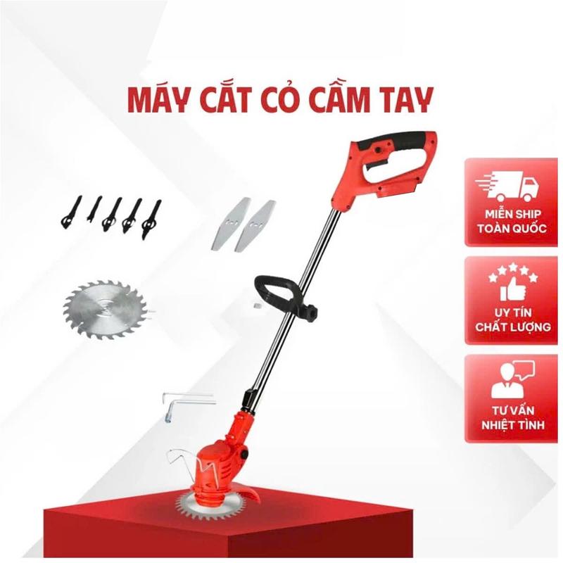 {DEAL LIVE}Máy Cắt Cỏ Dùng Pin 18.000mAh, Cầm Tay Tiện Dụng, Động Cơ 1500W, Dọn…