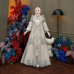 Dumma.id - Pakaian Wanita Marsella Luxury Dress Ceruty Babydoll Mix Tille Plisket Sparkling Berfuring Hyget Dress Cantik
