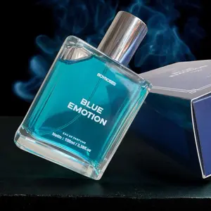 Boyroses Parfum Blue Emotion 100ml untuk Pria Aroma Tahan Lama dengan Lemon & Jasmine Cocok untuk Siang Malam