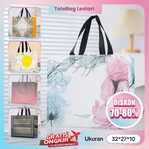 Ukuran 32*10*27 - Totebag Wanita - Tas Belanja - Tas Spunbond - Tas Jinjing - Totebag - Tas Jinjing Wanita - Tas Hampers - Tas Murah - Tas Souvenir - Tas Lipat - Goodie Bag - Paperbag - Kantong Belanja - Souvenir - Tas kado - Tas Wanita - Spunbond - Tas