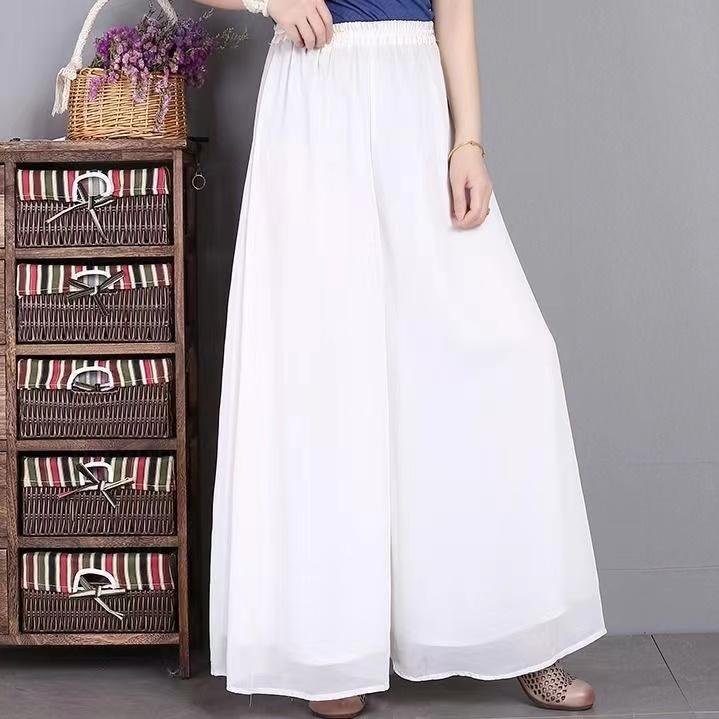 Product Introduction of Quần Ống Rộng Dài Cho Nữ, Quần Voan Muslimah Dáng Rộng, Cạp Cao, Chân Dày 28
