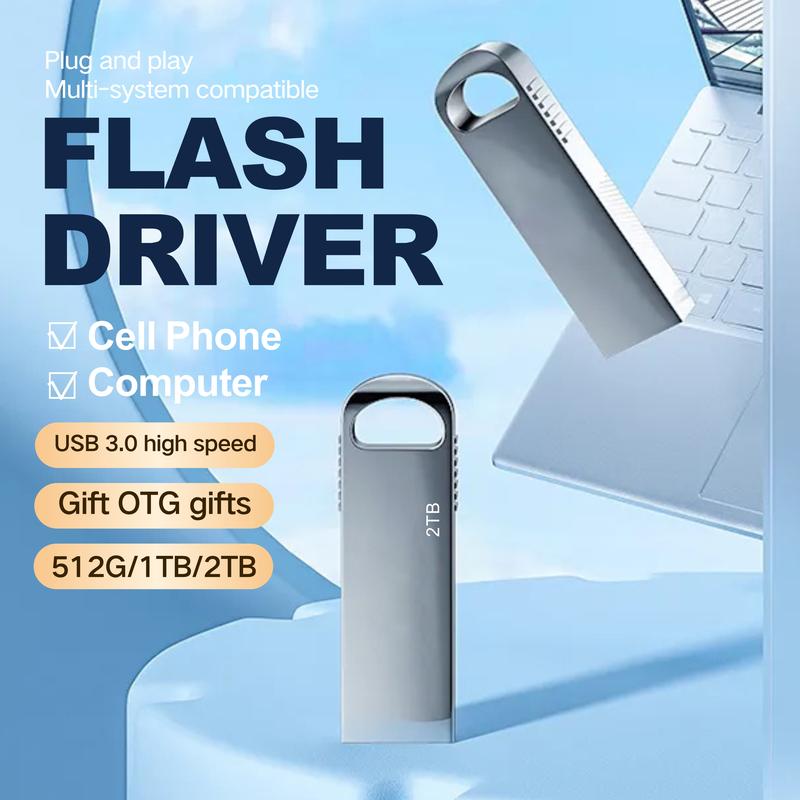 Ổ đĩa Lung Linh USB, Dung lượng cao 512g3.0, Tốc độ cao, Dung lượng lớn, Tương thích với điện thoại di động và máy tính, Có sẵn trong 128g và 256G, Thích hợp cho ô tô, Ổ đĩa Lung Linh USB, 2000G 1