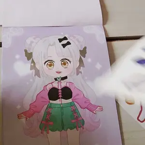 FIVEVOO Buku Stiker Diy/ Stiker Dress Up Book/ Buku Sticker Diy / Jadul Lucu Sticker Dress Up Book  PRODUK SATUAN (1 PCS)