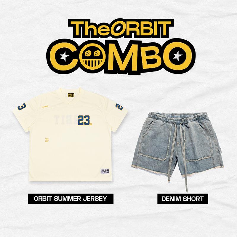 COMBO ORBIT Summer Jersey + Demin Short -  Local Brand Chính Hãng